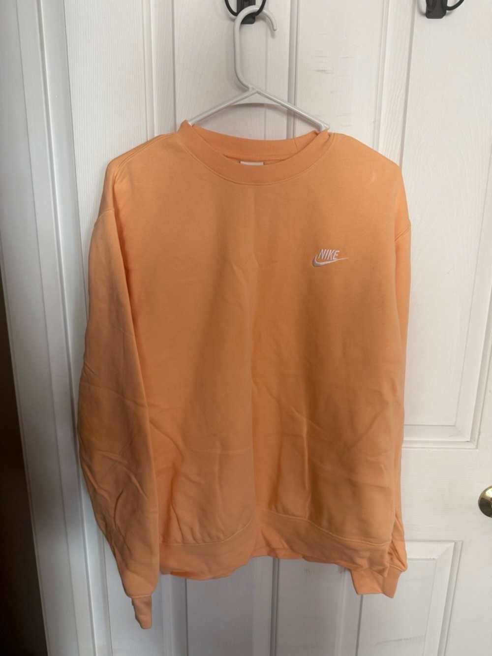 Nike Men's Crewneck Sweatshirt - Peach Orange